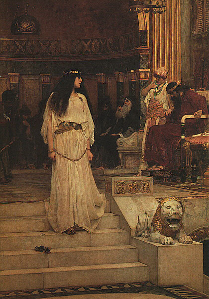 By John William Waterhouse (1849-1917) painted in 1887. See the website www.johnwilliamwaterhouse.net to order a reproduction.